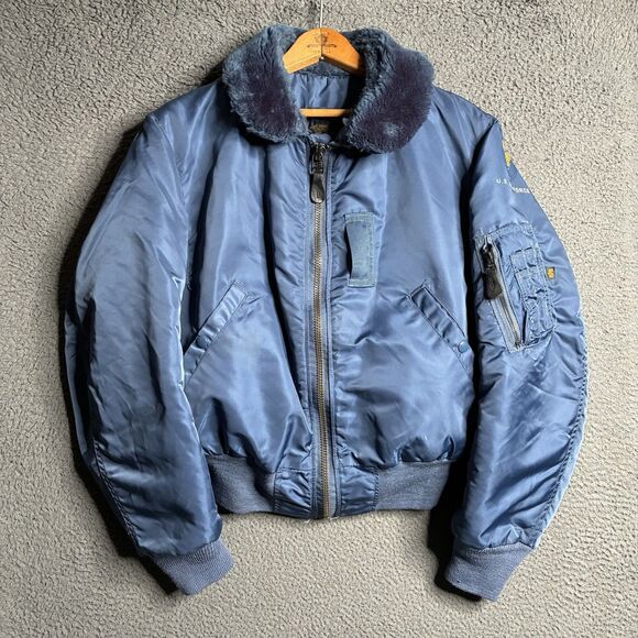 Vintage Alpha Industries B-15C Flying Bomber Jacket Mens Small USAF Military - Picture 3 of 16